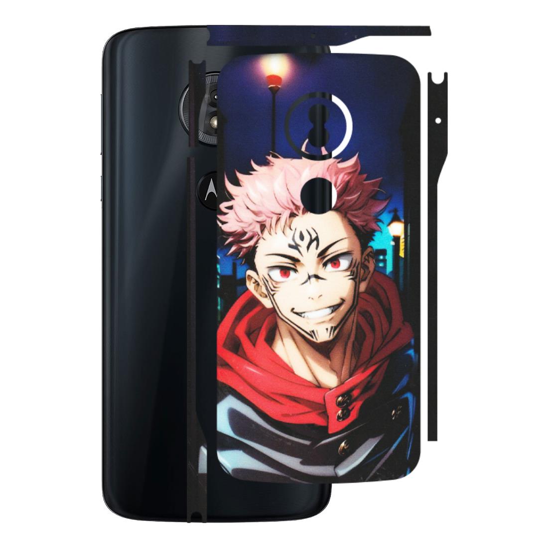 Motorola Phone Skins (All Models) - Yuji Itadori Funny Face Anime - Matte Finish (M-152) Motorola Moto G6 Play
