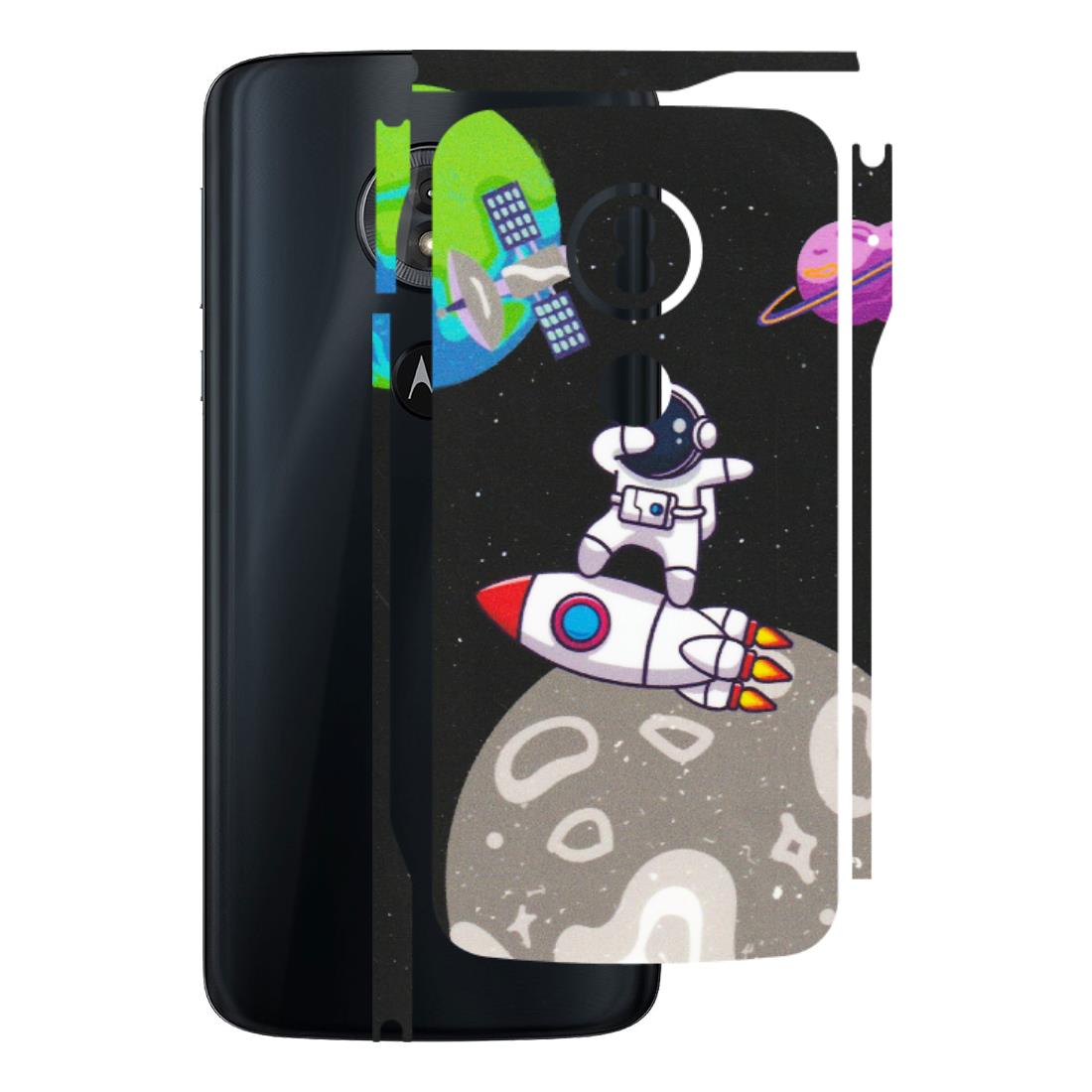 Motorola Phone Skins (All Models) - Astronaut Vibing Toon Running - Matte Finish (M-39) Motorola Moto G6 Play