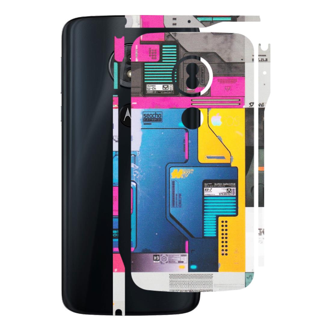 Motorola Phone Skins (All Models) - Colourfull Motherboard Internals - Matte Finish (M-55) Motorola Moto G6 Play