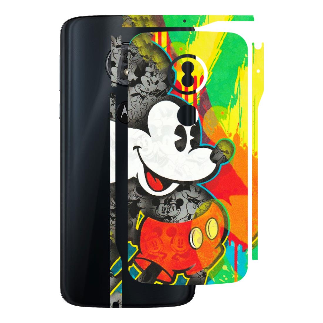 Motorola Phone Skins (All Models) - Multiple Mickey With Colourful Texture - Matte Finish (M-84) Motorola Moto G6 Play