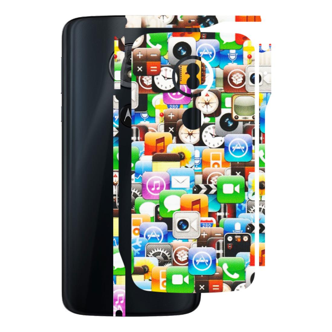 Motorola Phone Skins (All Models) - All Apple Icons - Matte Finish (M-93) Motorola Moto G6 Play