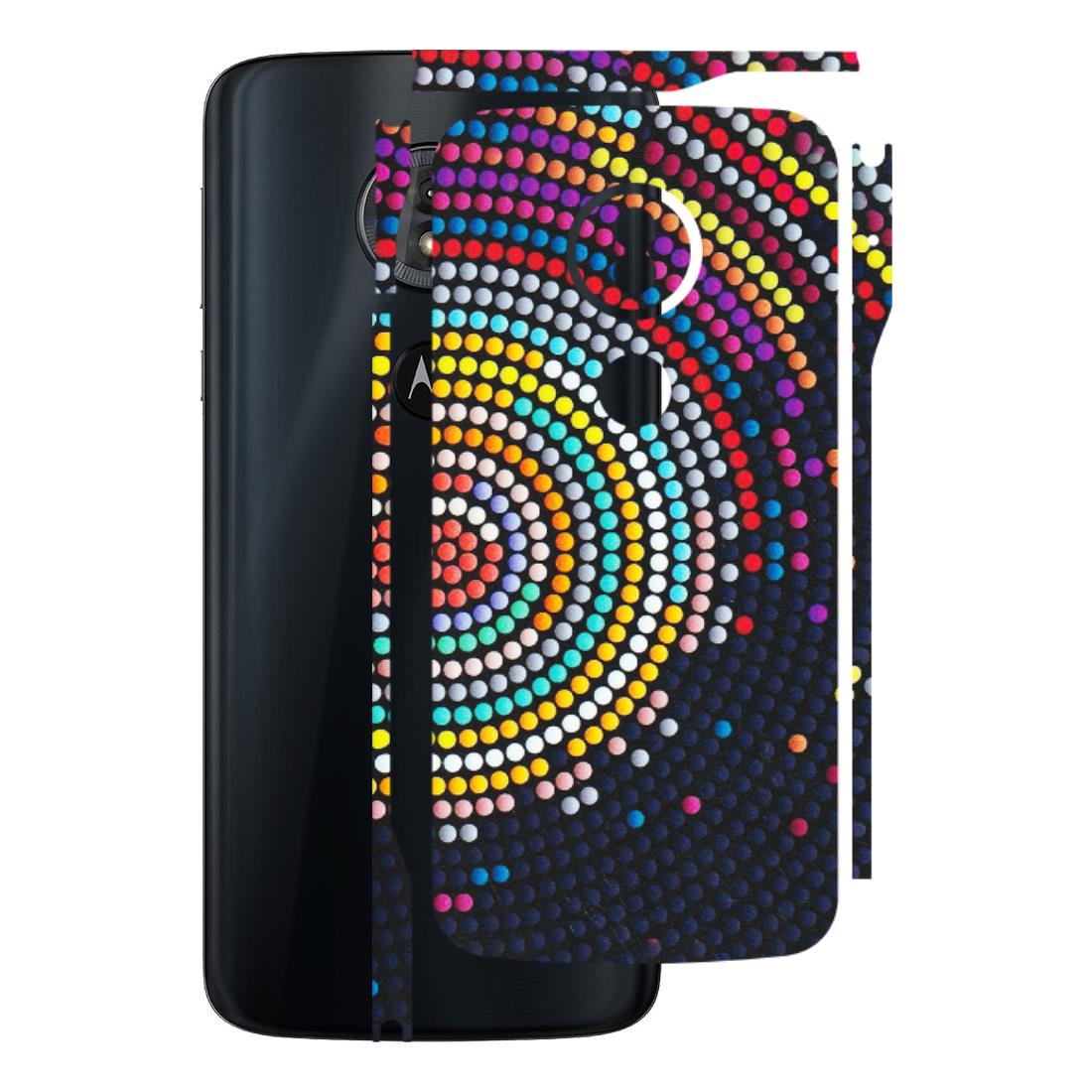 Motorola Phone Skins (All Models) - Rainbow Dot Mandala - Matte Finish (M-97) Motorola Moto G6 Play