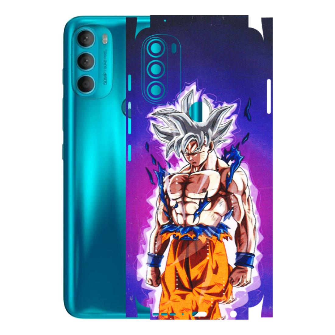 Motorola Phone Skins (All Models) - Goku Purple Anime - 3D Embossed Finish (L-147) Motorola Moto G71 (5G)