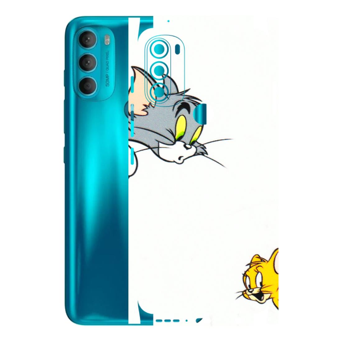 Motorola Phone Skins (All Models) - Cute Tom And Jerry - 3D Embossed Finish (L-220) Motorola Moto G71 (5G)
