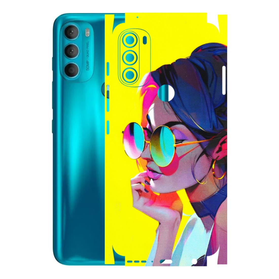 Motorola Phone Skins (All Models) - Bold Stylish Girl - 3D Embossed Finish (L-222) Motorola Moto G71 (5G)
