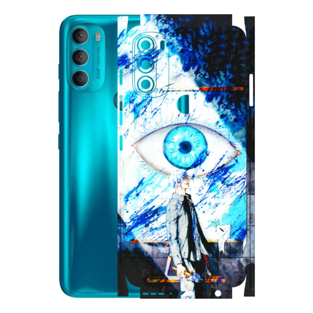 Motorola Phone Skins (All Models) - Gojo Satoru evil eye - 3D Embossed Finish (L-239) Motorola Moto G71 (5G)