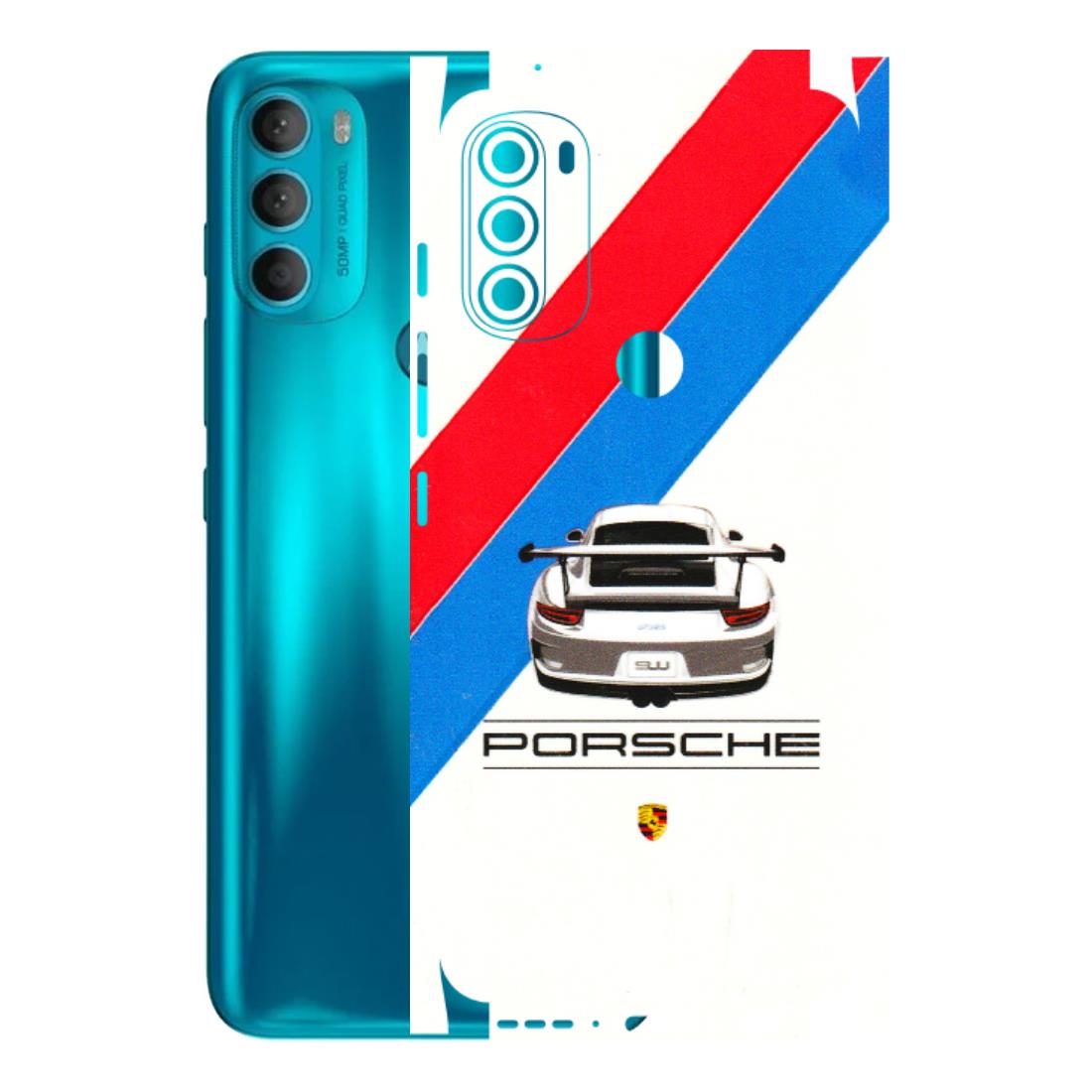 Motorola Phone Skins (All Models) - Porche Car Sober Logo - 3D Embossed Finish (L-248) Motorola Moto G71 (5G)