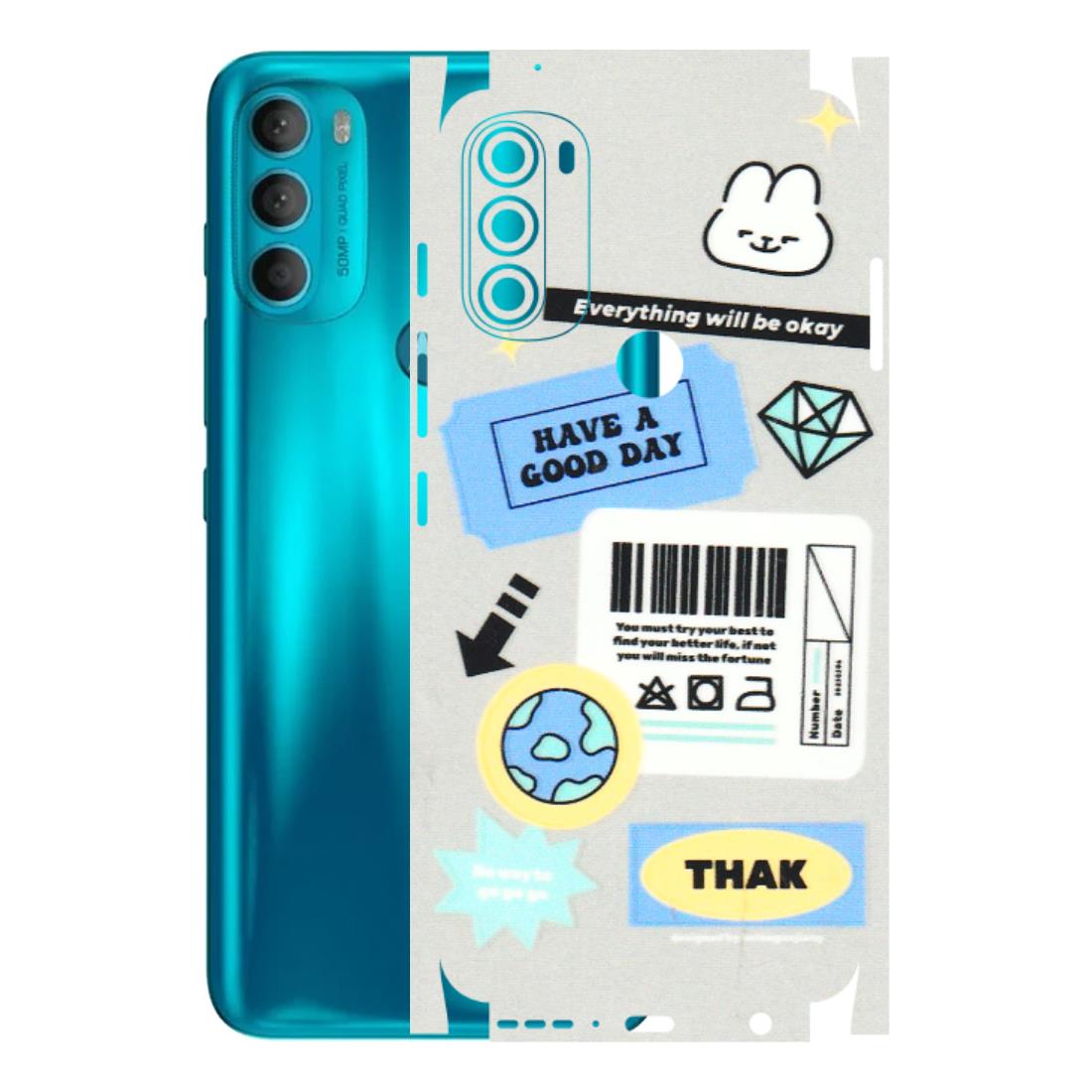 Motorola Phone Skins (All Models) - Will Be Okay Design - 3D Embossed Finish (L-316) Motorola Moto G71 (5G)