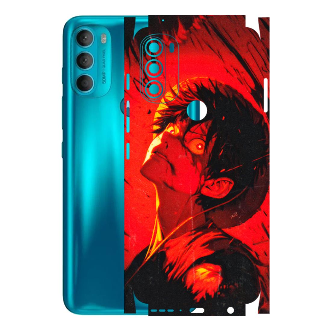 Motorola Phone Skins (All Models) - D.Luffy Power Up One Piece Anime - 3D Embossed Finish (L-326) Motorola Moto G71 (5G)