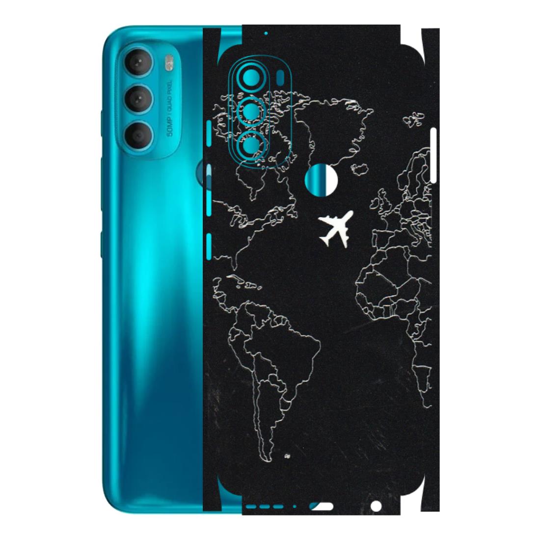 Motorola Phone Skins (All Models) - Never Ending Travel - 3D Embossed Finish (L-79) Motorola Moto G71 (5G)