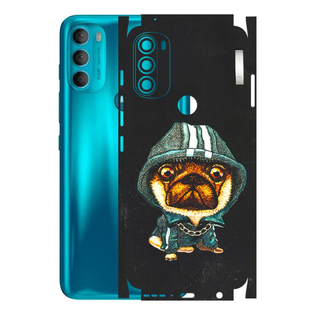 Motorola Phone Skins (All Models) - Puppy N Hoodie - 3D Embossed Finish (L-90) Motorola Moto G71 (5G)