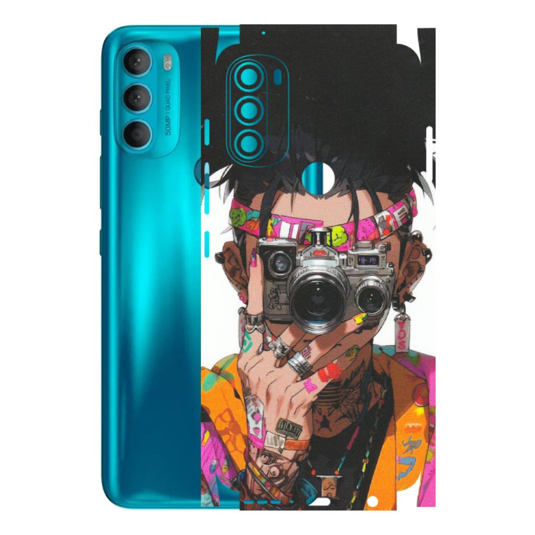 Motorola Phone Skins (All Models) - Camera Lover Girl - Matte Finish (M-09) Motorola Moto G71 (5G)