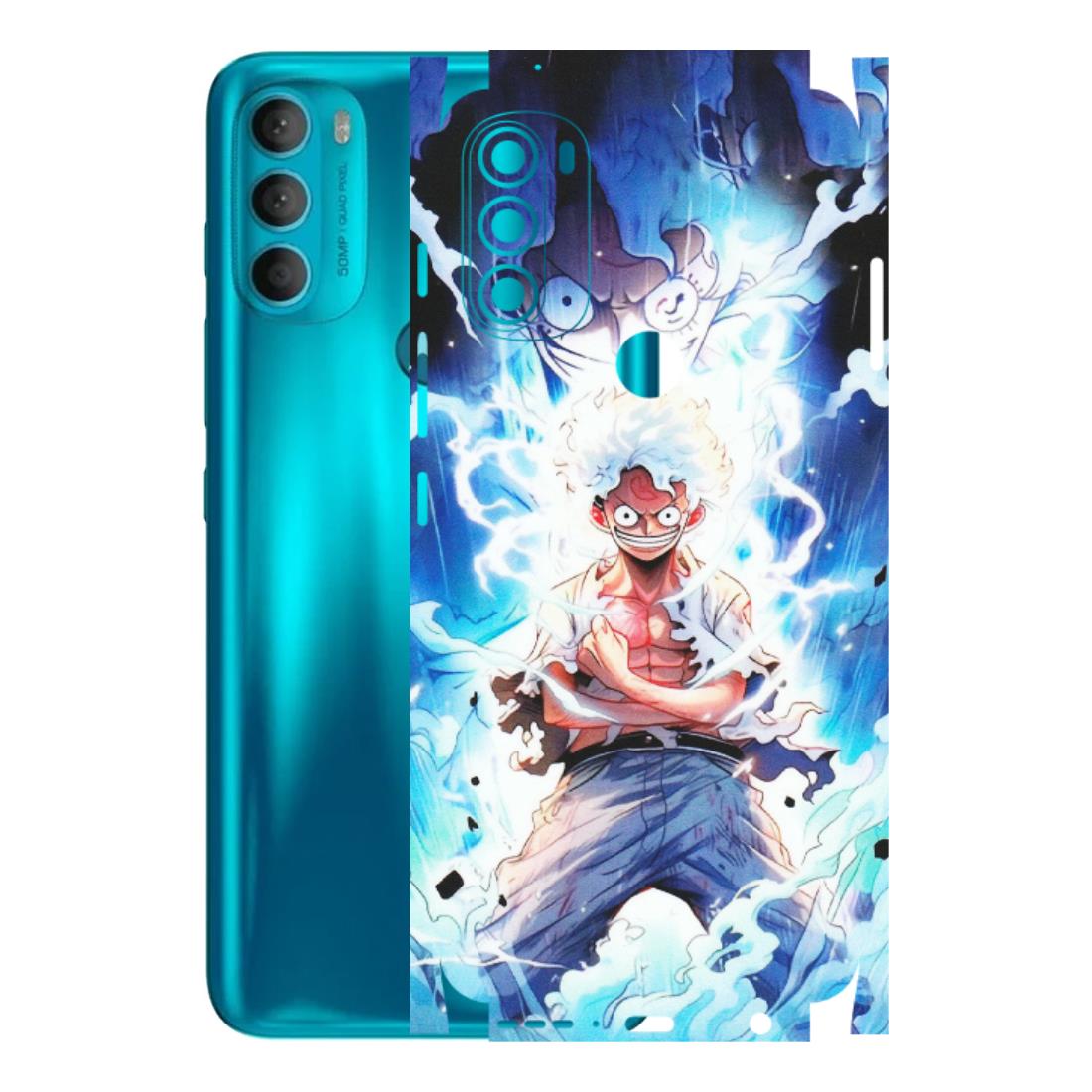 Motorola Phone Skins (All Models) - Blue Thunder Luffy Anime - Matte Finish (M-132) Motorola Moto G71 (5G)