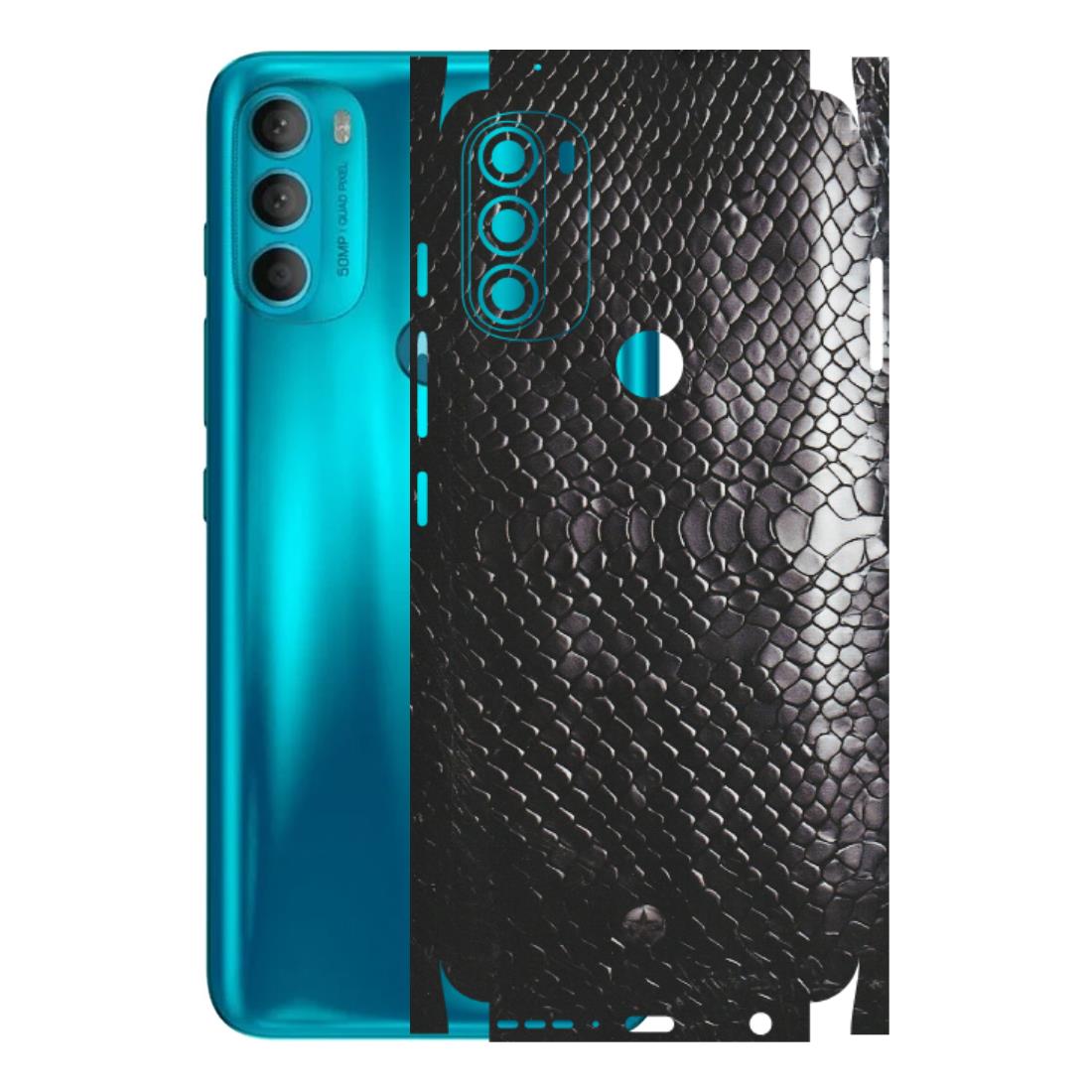 Motorola Phone Skins (All Models) - Black Snack Leather - Matte Finish (M-147) Motorola Moto G71 (5G)