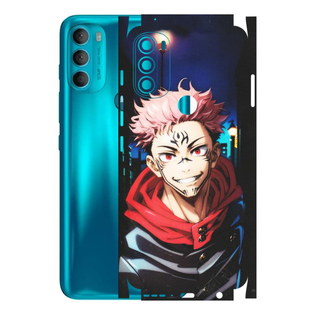 Motorola Phone Skins (All Models) - Yuji Itadori Funny Face Anime - Matte Finish (M-152) Motorola Moto G71 (5G)