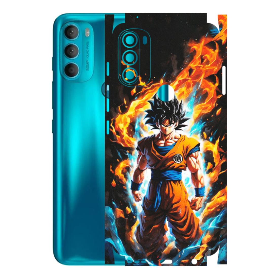 Motorola Phone Skins (All Models) - Goku Transformation Anime - Matte Finish (M-159) Motorola Moto G71 (5G)