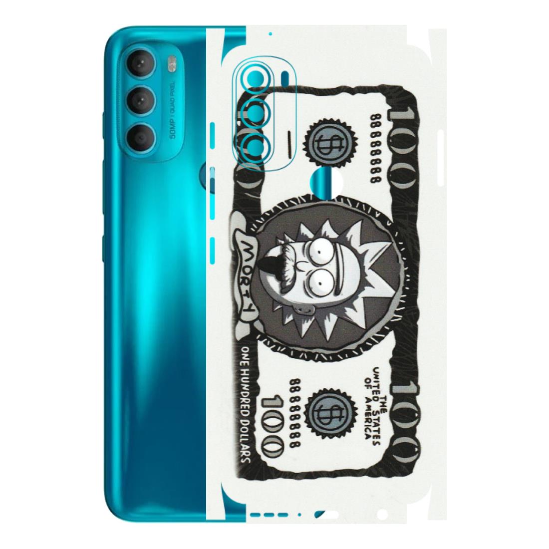 Motorola Phone Skins (All Models) - Rick And Morty Hundred Dollar Anime - Matte Finish (M-161) Motorola Moto G71 (5G)