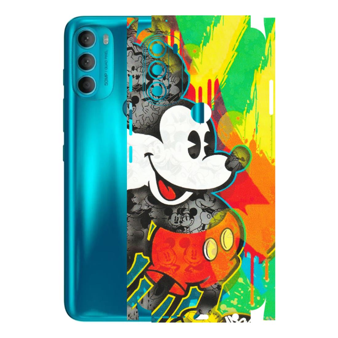 Motorola Phone Skins (All Models) - Multiple Mickey With Colourful Texture - Matte Finish (M-84) Motorola Moto G71 (5G)