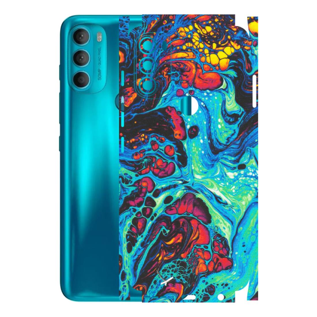 Motorola Phone Skins (All Models) - Majestic Galactic Marbel - Matte Finish (M-85) Motorola Moto G71 (5G)