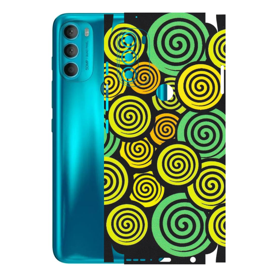 Motorola Phone Skins (All Models) - Crazy Spiral - Matte Finish (M-91) Motorola Moto G71 (5G)