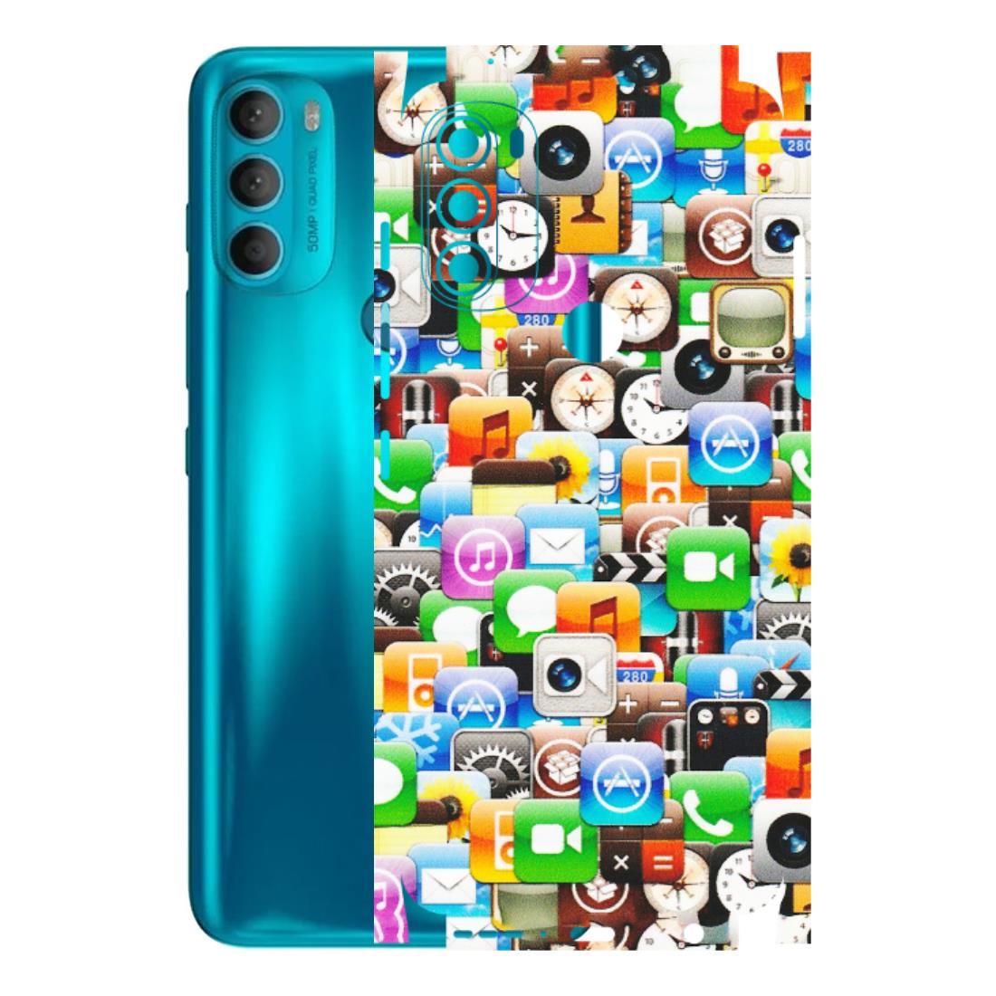 Motorola Phone Skins (All Models) - All Apple Icons - Matte Finish (M-93) Motorola Moto G71 (5G)
