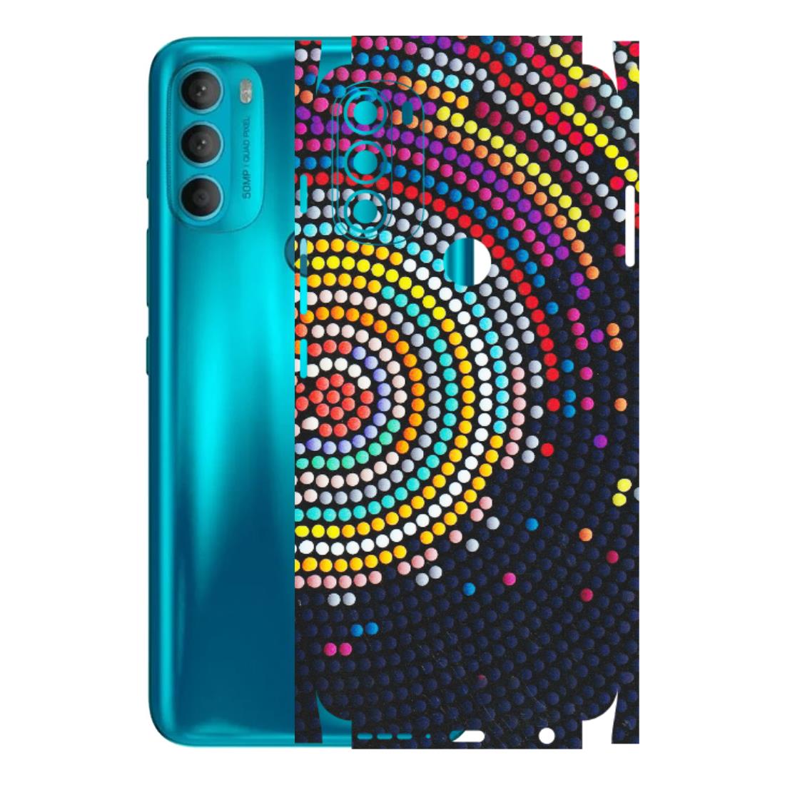 Motorola Phone Skins (All Models) - Rainbow Dot Mandala - Matte Finish (M-97) Motorola Moto G71 (5G)