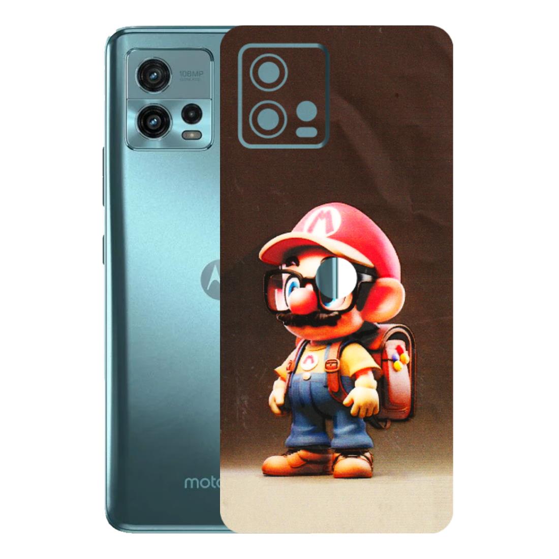 Motorola Phone Skins (All Models) - Little Mario - 3D Embossed Finish (L-119) Motorola Moto G72 (5G)