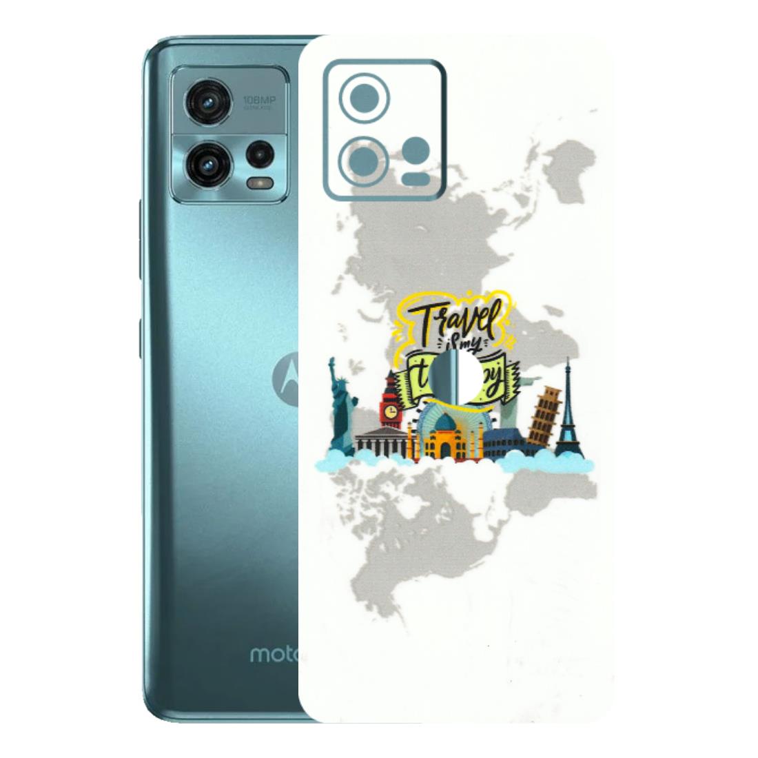 Motorola Phone Skins (All Models) - Travel Therapy - 3D Embossed Finish (L-199) Motorola Moto G72 (5G)