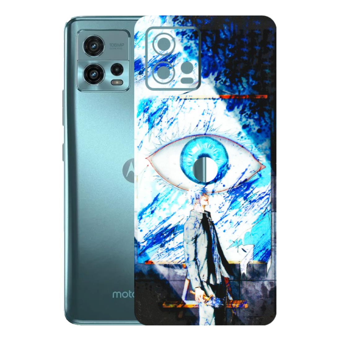 Motorola Phone Skins (All Models) - Gojo Satoru evil eye - 3D Embossed Finish (L-239) Motorola Moto G72 (5G)