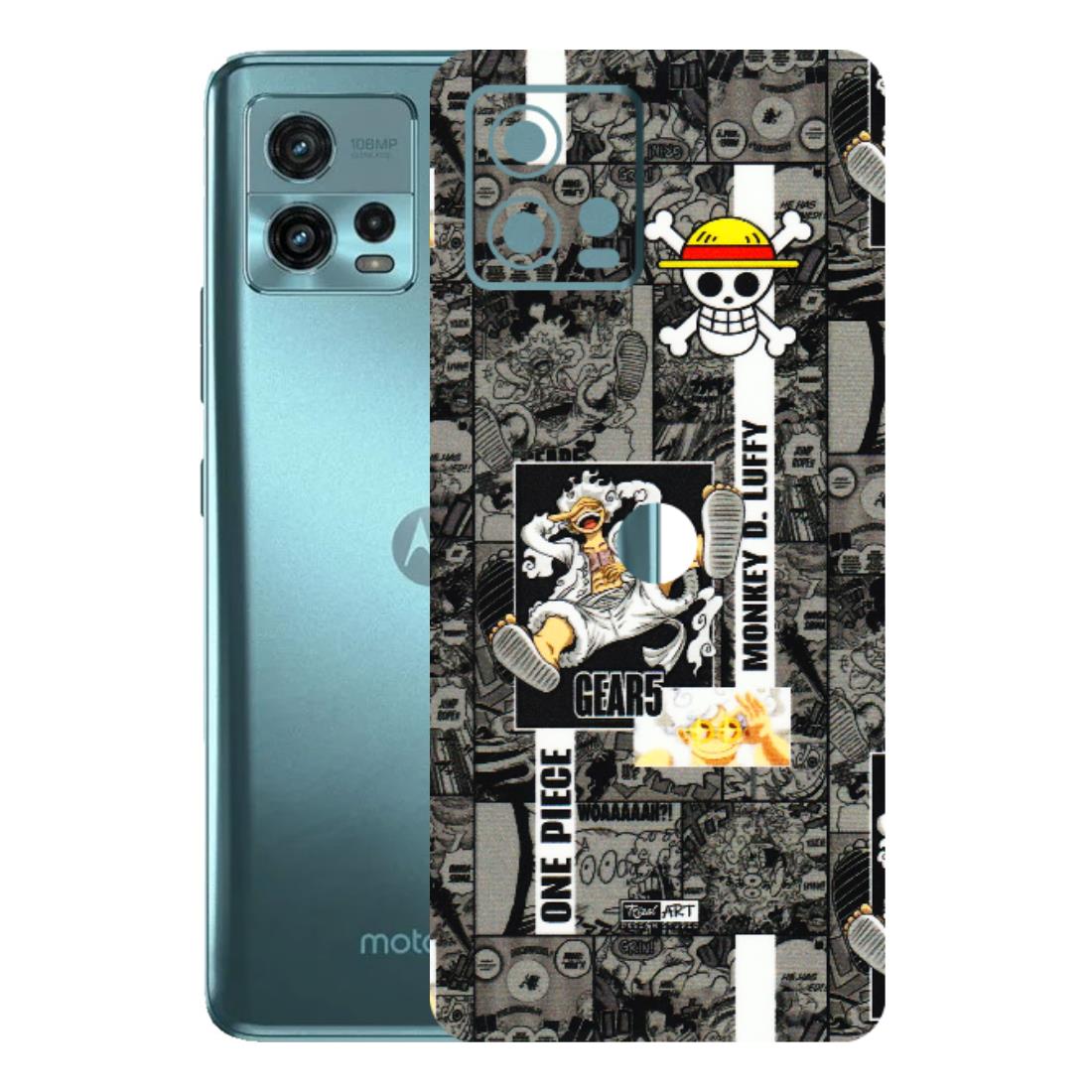 Motorola Phone Skins (All Models) - Cuffy Anime MonkeyCamic - 3D Embossed Finish (L-242) Motorola Moto G72 (5G)