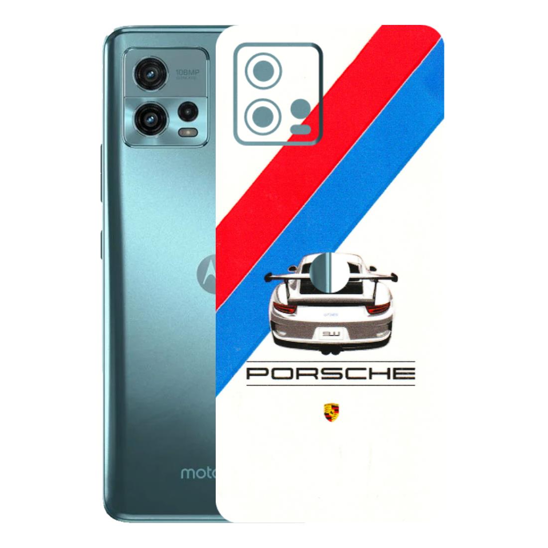 Motorola Phone Skins (All Models) - Porche Car Sober Logo - 3D Embossed Finish (L-248) Motorola Moto G72 (5G)