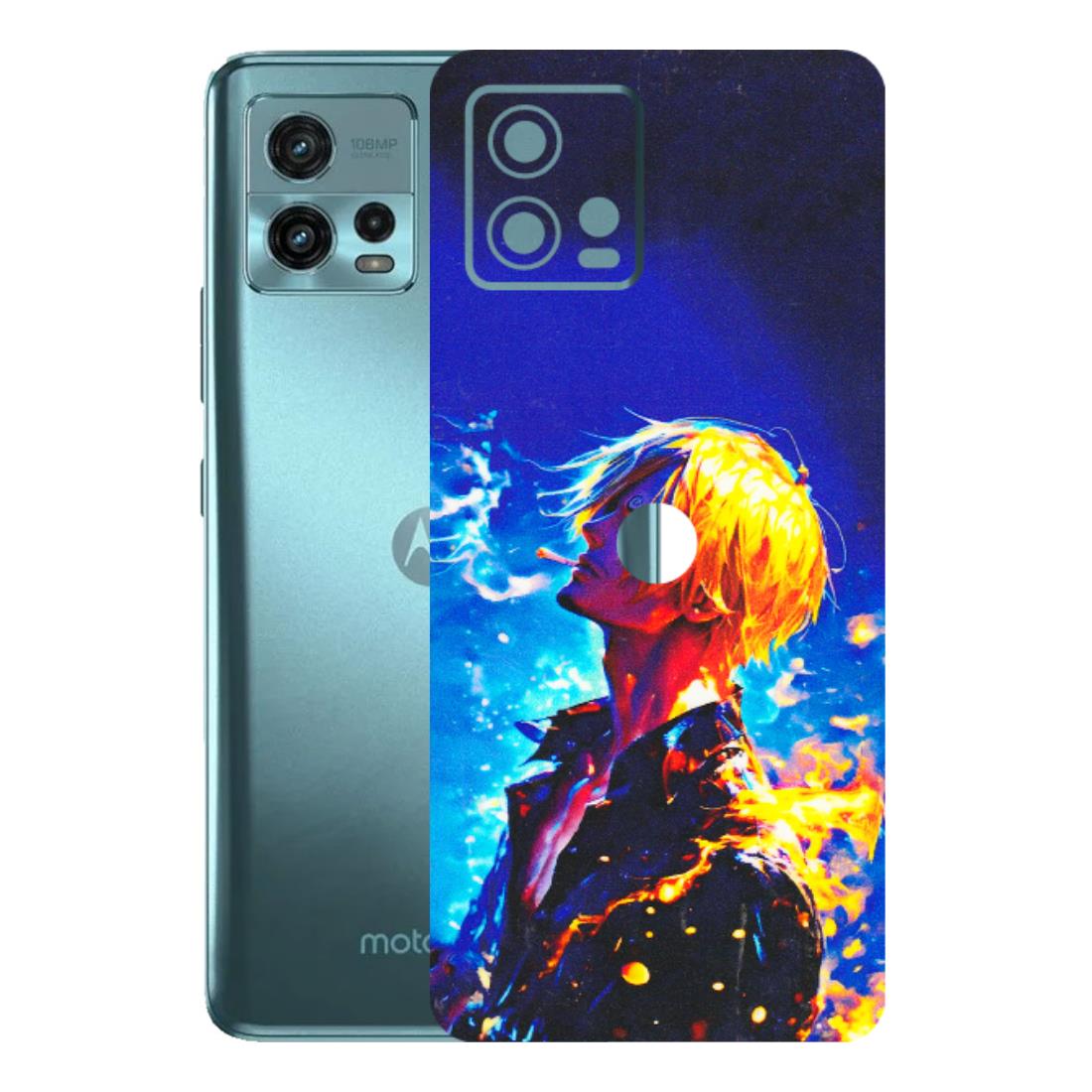 Motorola Phone Skins (All Models) - Sanji Vinsmoke One Piece - 3D Embossed Finish (L-319) Motorola Moto G72 (5G)
