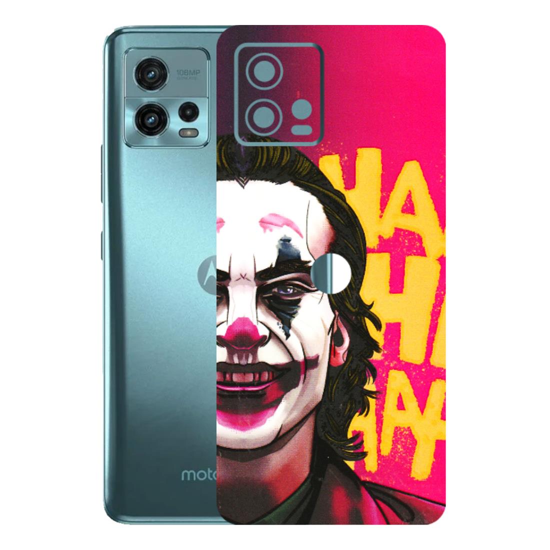 Motorola Phone Skins (All Models) - Joker Evil Laugh - 3D Embossed Finish (L-97) Motorola Moto G72 (5G)