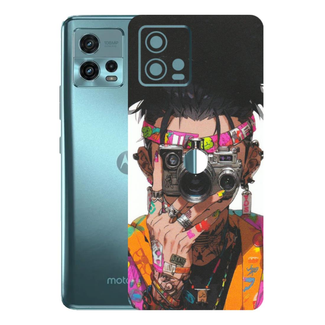 Motorola Phone Skins (All Models) - Camera Lover Girl - Matte Finish (M-09) Motorola Moto G72 (5G)