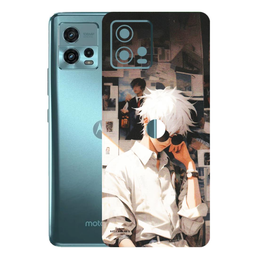 Motorola Phone Skins (All Models) - Gojo Satoru Jujustu Kaisen Anime - Matte Finish (M-156) Motorola Moto G72 (5G)