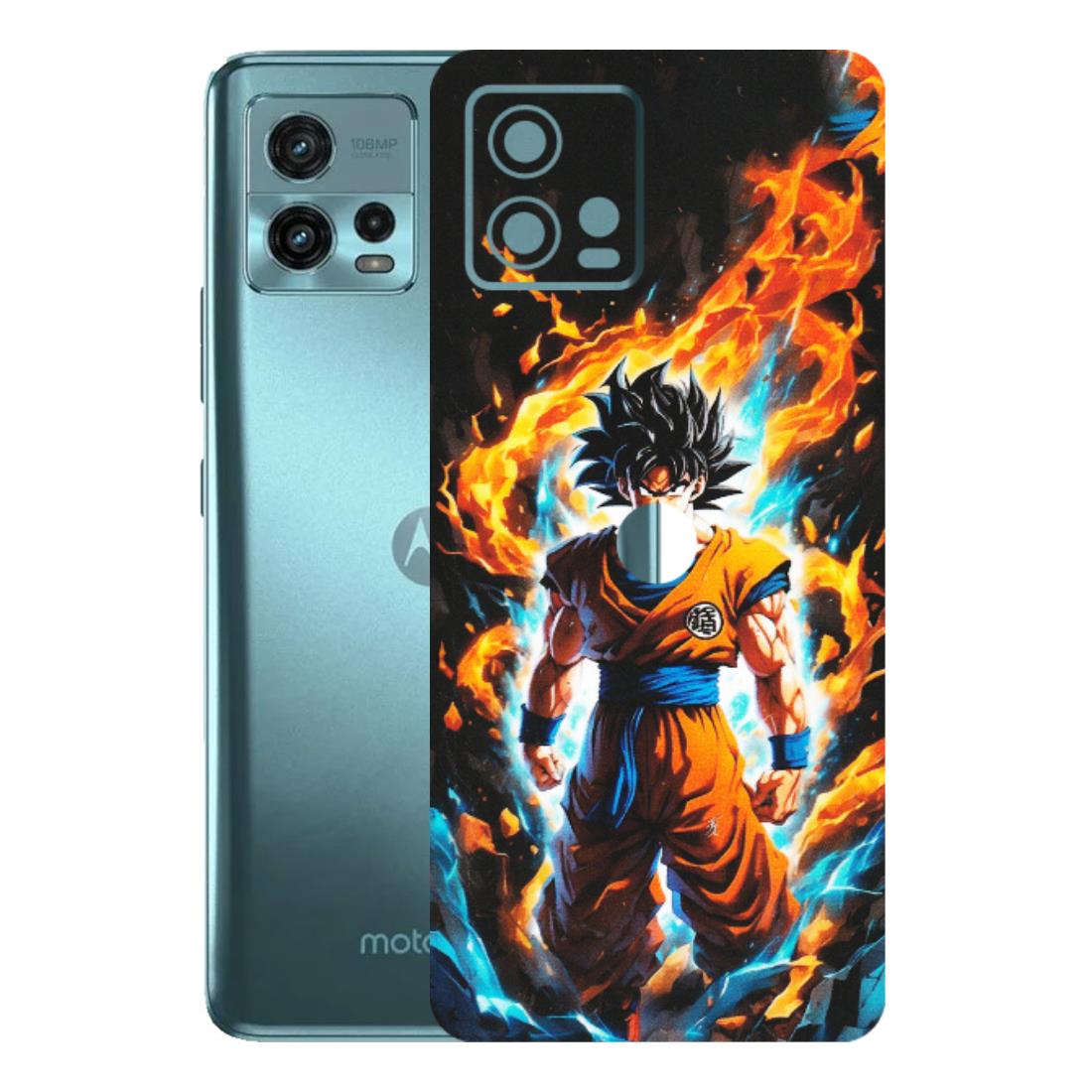 Motorola Phone Skins (All Models) - Goku Transformation Anime - Matte Finish (M-159) Motorola Moto G72 (5G)