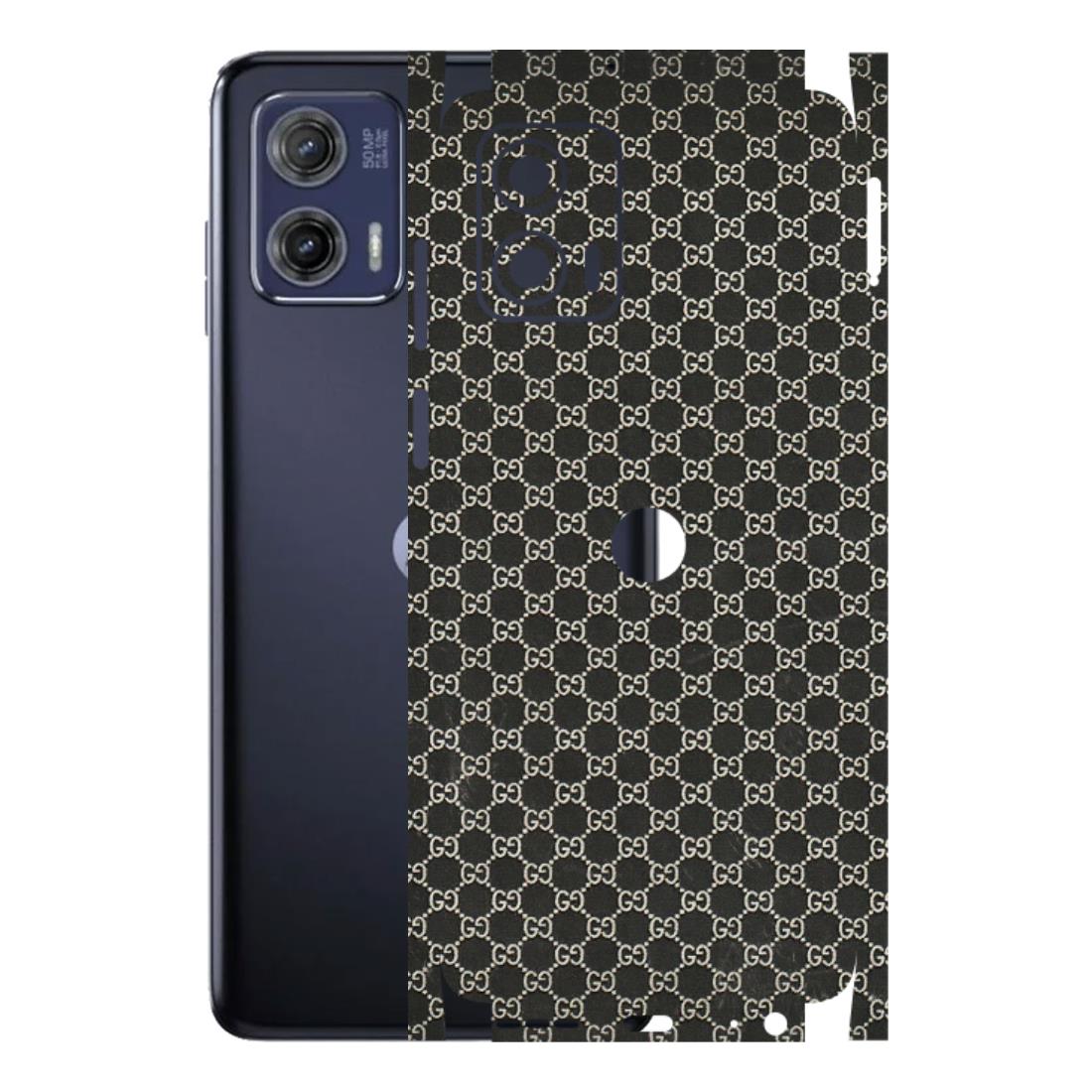 Motorola Phone Skins (All Models) - Black G Print - 3D Embossed Finish (L-109) Motorola Moto G73 (5G)
