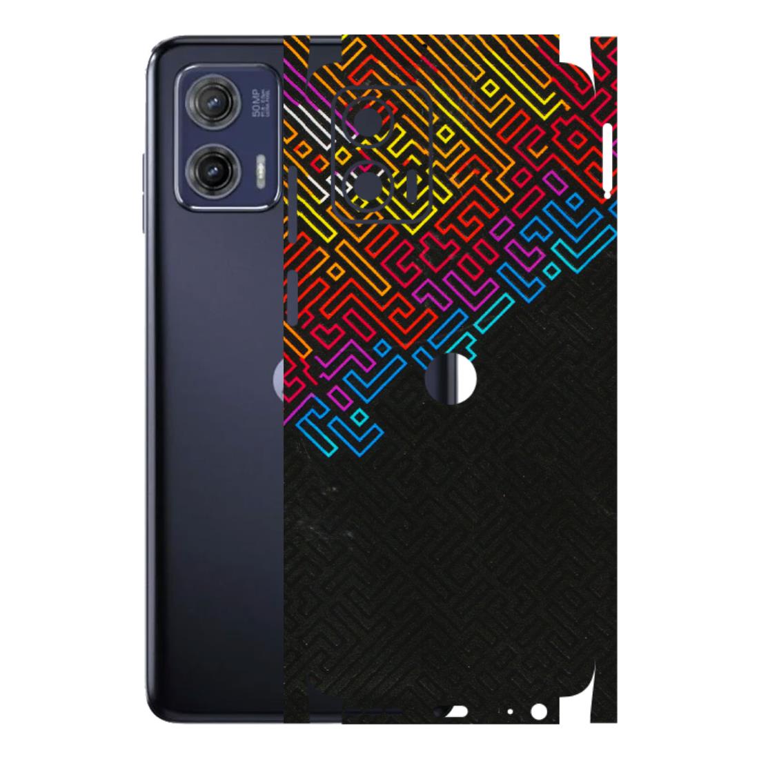 Motorola Phone Skins (All Models) - Dotme Pattern Art - 3D Embossed Finish (L-121) Motorola Moto G73 (5G)