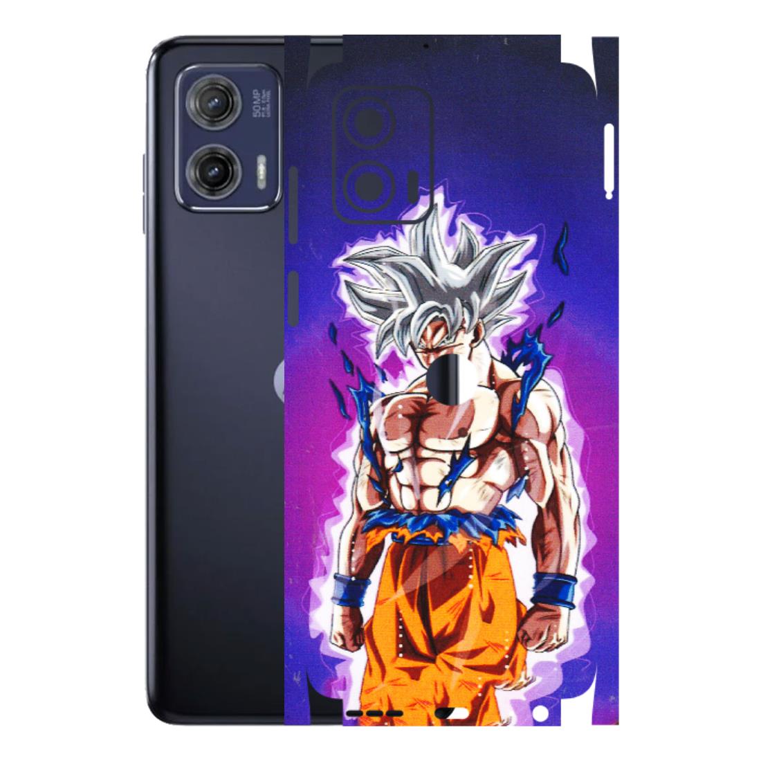 Motorola Phone Skins (All Models) - Goku Purple Anime - 3D Embossed Finish (L-147) Motorola Moto G73 (5G)