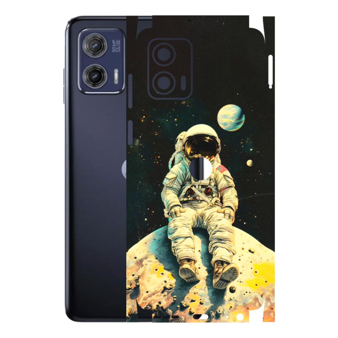 Motorola Phone Skins (All Models) - Astronaut in Space - 3D Embossed Finish (L-16) Motorola Moto G73 (5G)