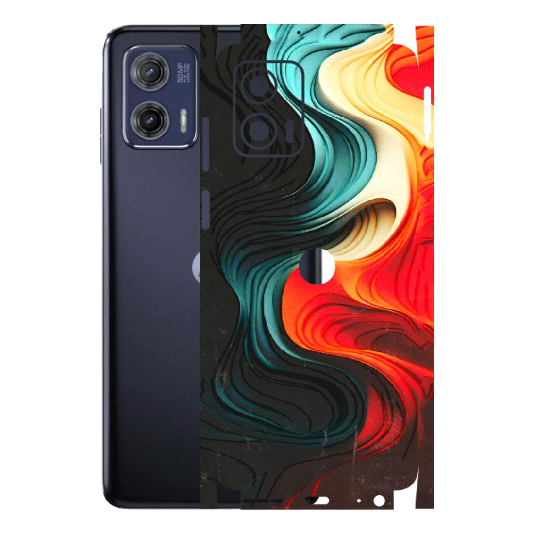 Motorola Phone Skins (All Models) - The Silky Swirl - 3D Embossed Finish (L-240) Motorola Moto G73 (5G)