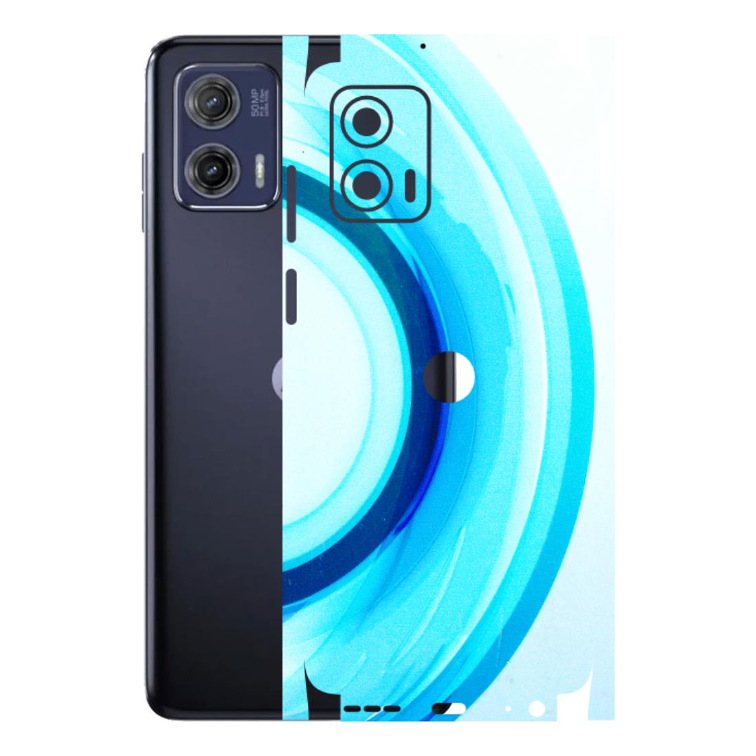 Motorola Phone Skins (All Models) - The Blue Curve - 3D Embossed Finish (L-244) Motorola Moto G73 (5G)
