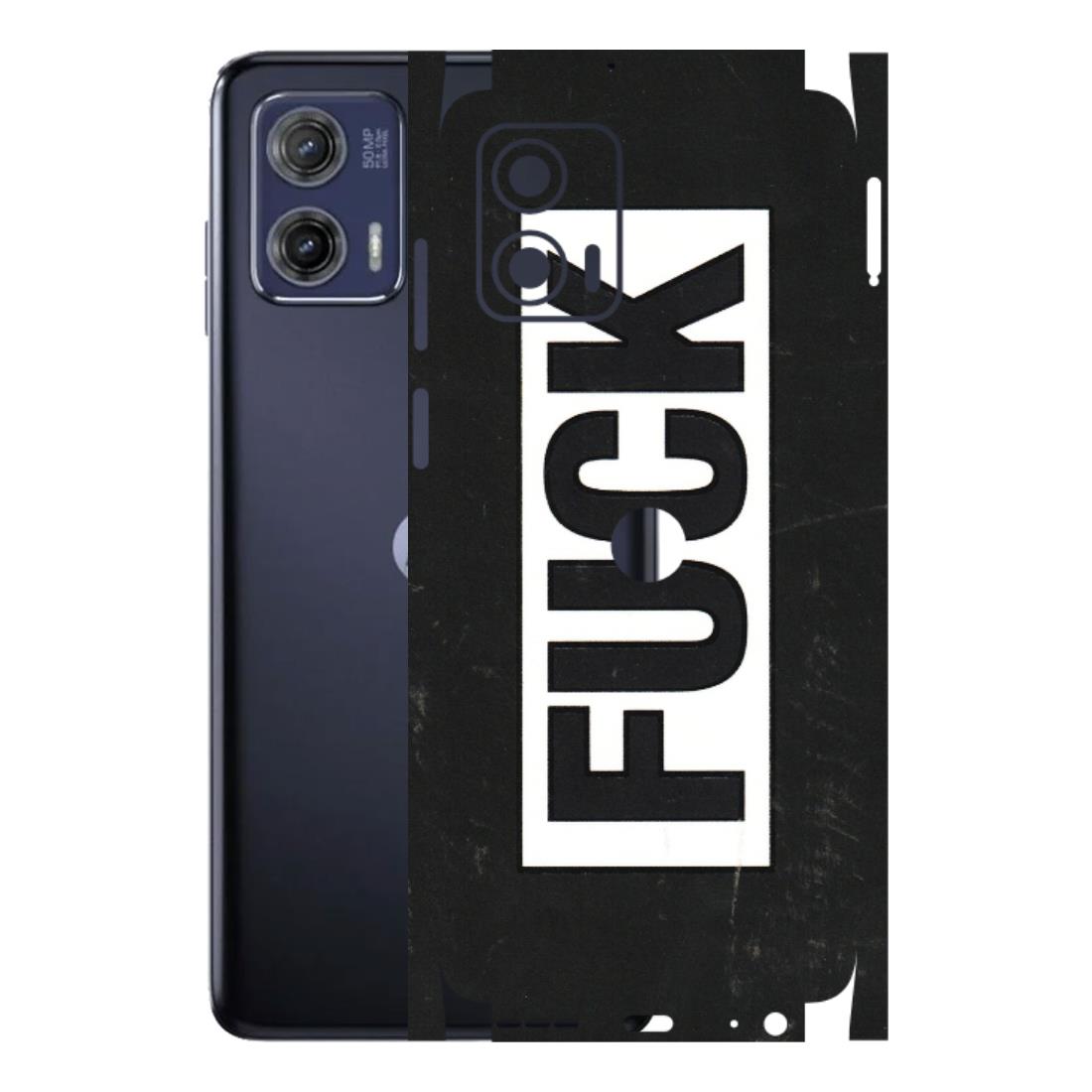 Motorola Phone Skins (All Models) - The F Word - 3D Embossed Finish (L-255) Motorola Moto G73 (5G)