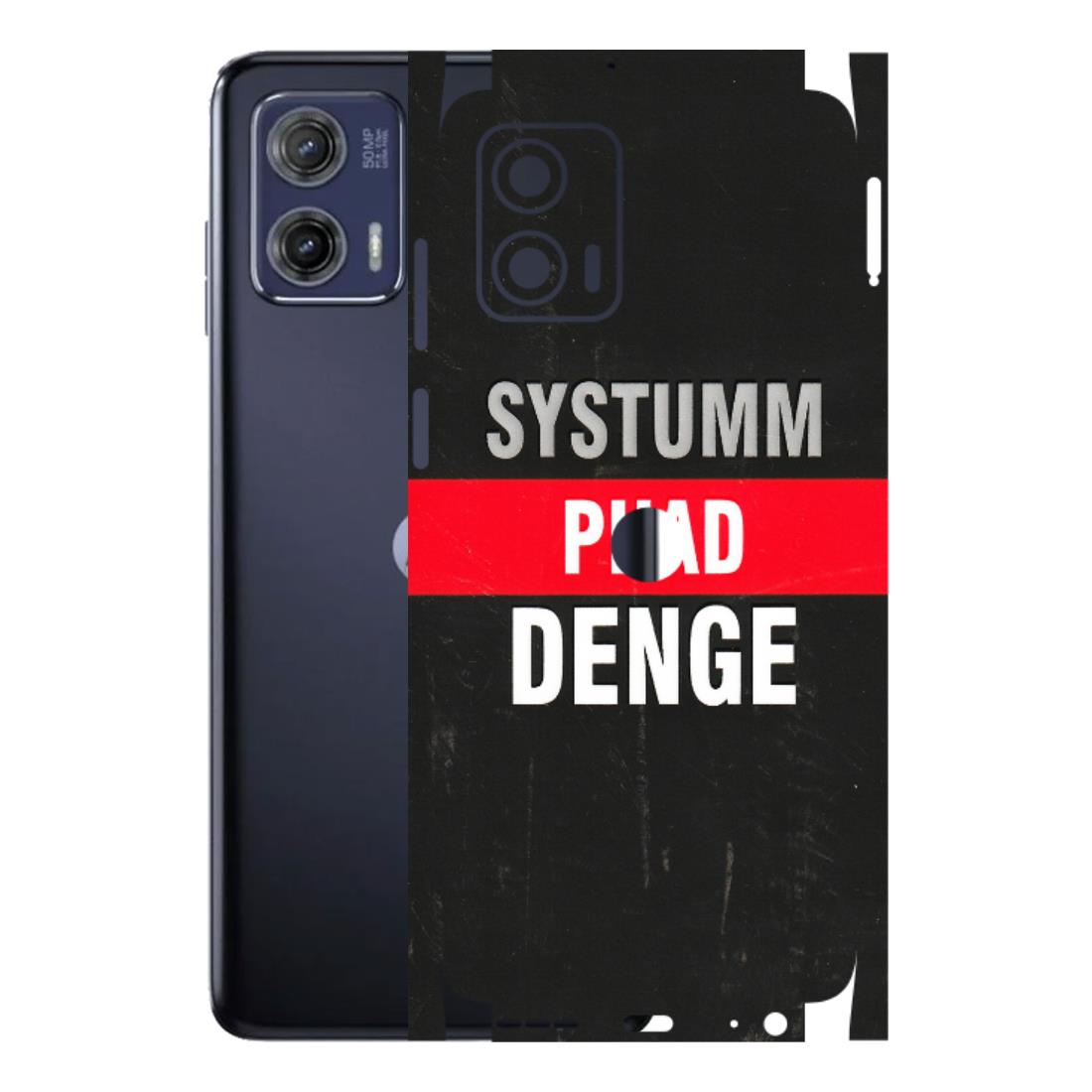 Motorola Phone Skins (All Models) - Systumm Phad Denge - 3D Embossed Finish (L-278) Motorola Moto G73 (5G)