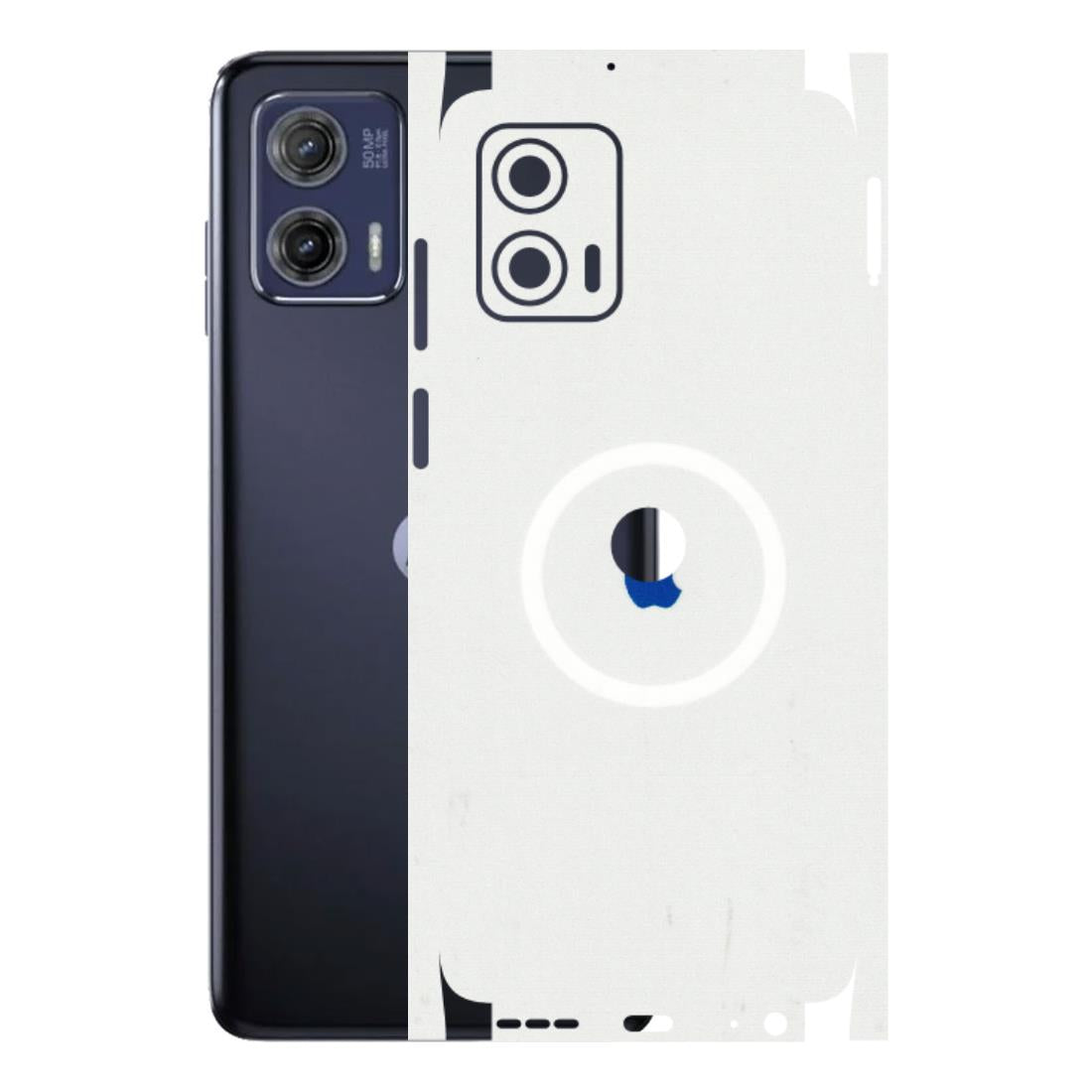 Motorola Phone Skins (All Models) - iPhone Magsafe Logo - 3D Embossed Finish (L-320) Motorola Moto G73 (5G)