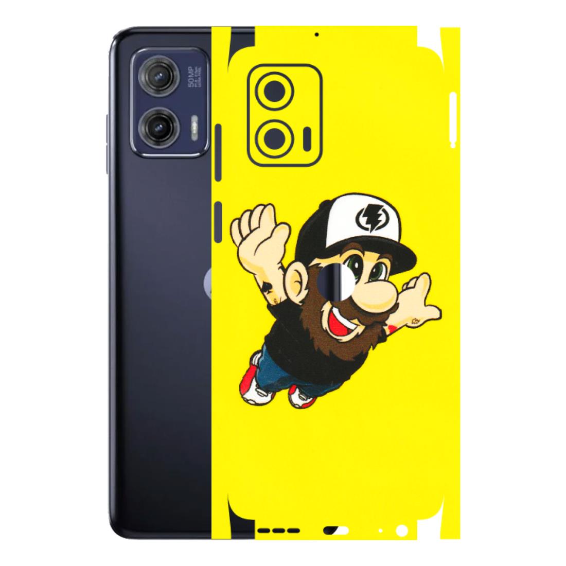 Motorola Phone Skins (All Models) - Flying Beardo - 3D Embossed Finish (L-60) Motorola Moto G73 (5G)