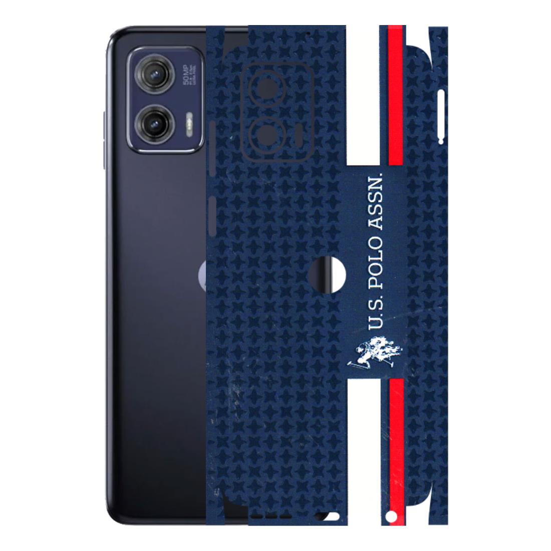 Motorola Phone Skins (All Models) - US POLO Designer Brand - 3D Embossed Finish (L-65) Motorola Moto G73 (5G)