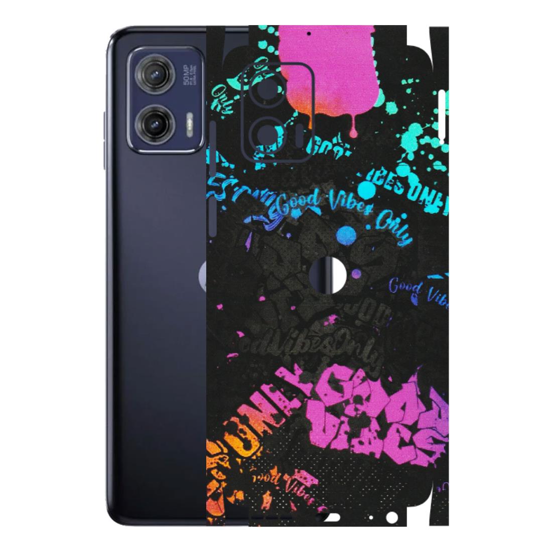 Motorola Phone Skins (All Models) - Majestic Black Vibes - Matte Finish (M-62) Motorola Moto G73 (5G)