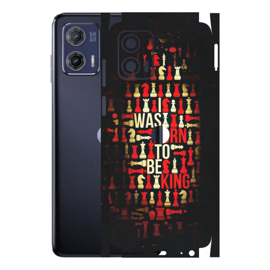 Motorola Phone Skins (All Models) - Born To Be King - Matte Finish (M-73) Motorola Moto G73 (5G)