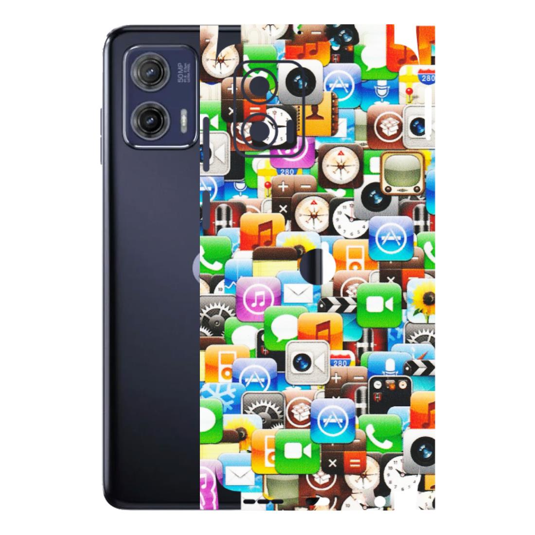 Motorola Phone Skins (All Models) - All Apple Icons - Matte Finish (M-93) Motorola Moto G73 (5G)